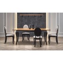 Стол обеденный HALMAR WINDSOR дуб темный/черный 160-240/90 Стол обеденный HALMAR WINDSOR дуб темный/черный 160-240/90